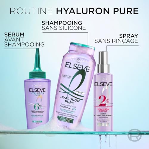 Soin Cheveux Purifiant Hyaluron Pure Complexe Exfoliant Elseve 'oreal Paris Le Flacon De 102ml - vue 10