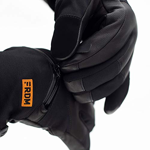 Frdm Elevate Cold Weather Snow Gloves- Waterproof Windproof Leather Convertible Ski Snowboard Snowmobile, For Men & Women #TOP2