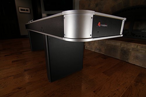 Image of Atomic 9' LED Shuffleboard Tables with Poly-Coated Playing Surface for Smooth, Fast Puck Action and Pedestal Legs with Levelers for Optimum Stability and Level Play