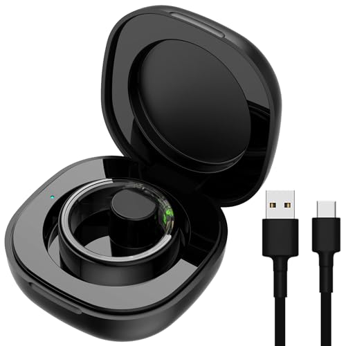 Smart Ring Charging Case Magnetic Charger Portable Charging Box Small Compartment for Fitness Rings - Detailed View