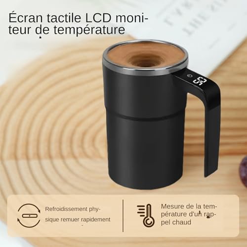 Tasse d'agitation automatique avec mélangeur de café électrique LCD