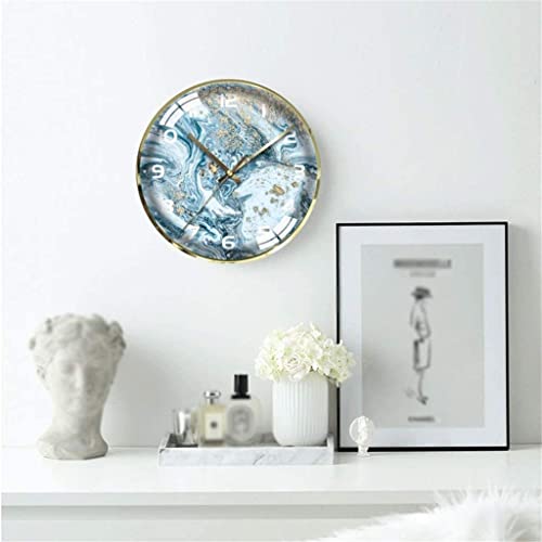 Horloge murale de précision silencieuse style marbre chic - 3