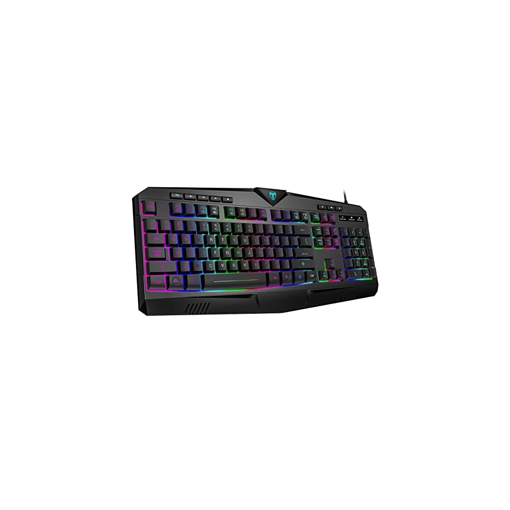 Gaming-Keyboard-Dacoity-Full-Size-Rainbow-LED-Backlit-Quiet-Computer-Keyboard-Wrist-Rest-8-Multimedia-Keys-25-Keys-Anti-ghosting-Office-Key-Waterproof-Light-Up-USB-Wired-Keyboard-for-PC-Mac-Xbox
