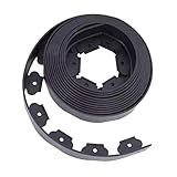 El kit incluye: bobina negra de 500 cm de largo, 1,5 pulgadas de alto, 15 clavos en espiral