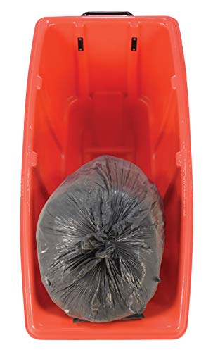 Carretilla inclinable de plástico Vestil roja 850 lb miniatura 5