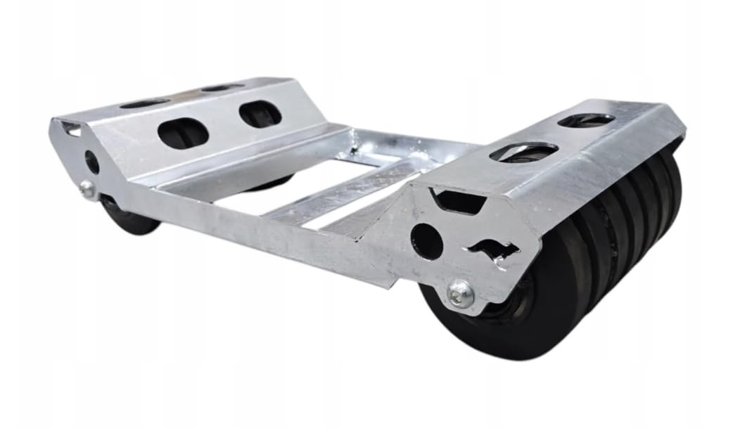 MotoJarsons Abschlepproller 1600 kg – Profi-Rangierhilfe vollverzinkt mit 133 mm Schwerlastrollen, TÜV-Zertifiziert, für SUV, Bus & Transporter, Unterfahrwagen