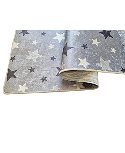 MANI TEXTILE Enfant Teppich, Polyester, grau, 120 x 160 - Image 5