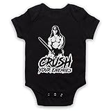 My Icon Art & Clothing Conan Barb Crush Your Enemies Action Film Hero Bébé Barboteuse Bodys, Noir, 12-18 Mois