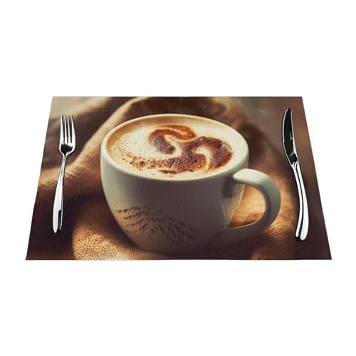 Set de table en PVC tissé lavable antidérapant et résistant à la chaleur