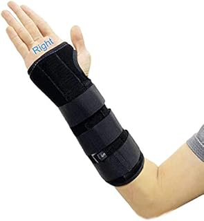 TANDCF bestlife Unisex Forearm and Wrist Support Splint Brace Double Fixation Wrist Brace For Carpal Tunnel,Adjustable Night Time Forearm Immobilizer Brace Splints,9.8 inch (25cm) length(RH/S)