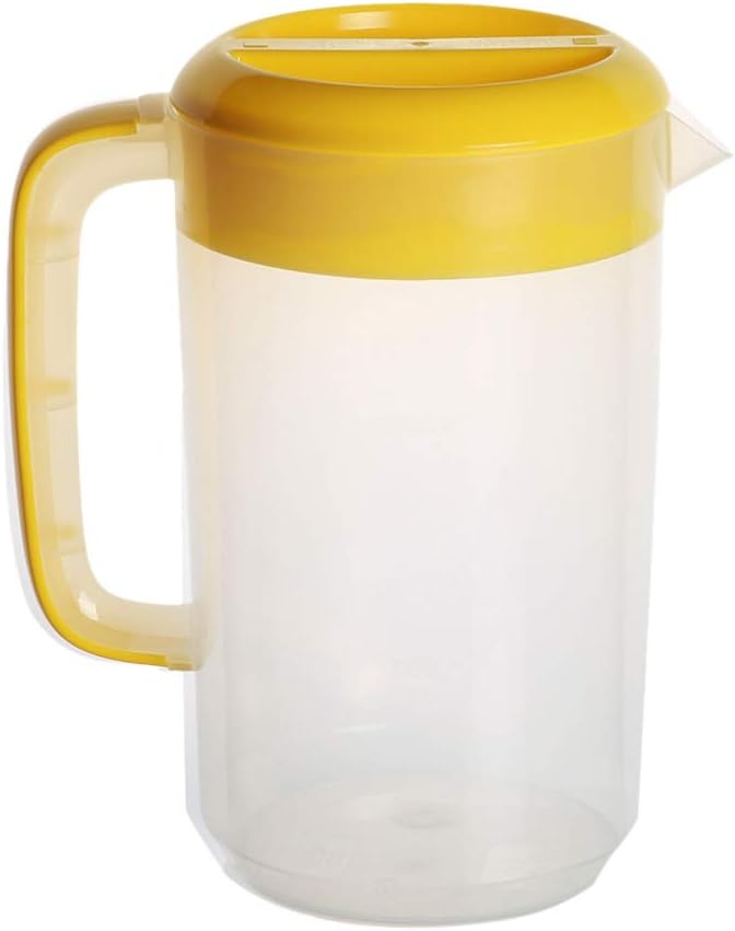 Hemoton Large Plastic Pitcher with Lid 2500ml Mix Drinks