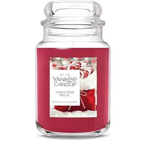 Yankee Candle Christmas Magic Scented Candle, 22oz Large Jar with up to 150 Hour Burn Time, Giftable, Holidays