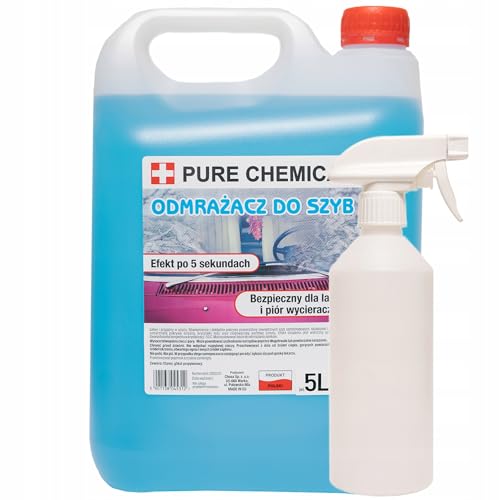 Pure Chemical Scheibenenteiser Spray Auto 5L – Eisfrei Spray für Autoscheiben – Anti EIS & Frost Spray mit Sprühkopf – Schnellwirkender Enteiser für klare Sicht Pure Chemical Scheibenenteiser Spray Auto 5L – Eisfrei Spray für Autoscheiben – Anti EIS & Frost Spray mit Sprühkopf – Schnellwirkender Enteiser für klare Sicht