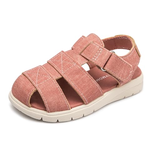 Image of Luffymomo Toddler Kids Closed Toe Fisherman Sandals | Boys Girls Lightweight Shoes,Adjustable Beach Summer Sandal