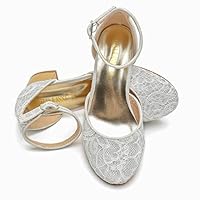 ELSA & ANNA Prinsessenschoenen voor meisjes, ijskoninginnenschoenen met hakken, 3 cm, glinsterende Elsa kostuumschoenen voor feestjes en verjaardagen, hoge hakken voor kinderen