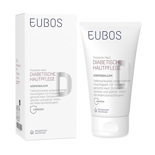 EUBOS DIABETISCHE HAUTPFLEGE | Körperbalsam | Langanhaltende Feuchtigkeitspflege für trockene, strapazierte Haut | Für spürbar glattere Haut | Klinisch getestet | 150ml