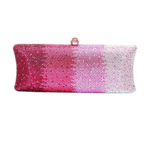 Pochette de luxe pour femme aux cristaux scintillants et diamants de mariage