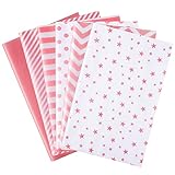 Diseños exquisitos: nuestro papel de regalo de seda adopta 6 tipos diferentes de patrones que son respectivamente oro rosa puro, rayas cruzadas, lunares, ondas, rayas diagonales (línea individual), estrellas de cinco puntas, patrones clásicos y exquisitos, que pueden satisfacer tus diferentes preferencias y ocasiones