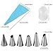 PROKITCHEN Piping Bag and Tips Set Cake Decorating Kit Baking Supplies with Icing Tips Silicone Pastry Bags Reusable Plastic Coupler Frosting Piping Tools for Cupcakes Cookies Icing 8pcs