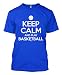 Keep Calm And Play Basketball Men's T-shirt (Large, ROYAL BLUE)