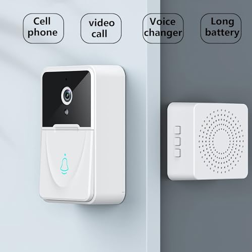 WANGCL Draadloze Video Deurbel Camera Visuele Smart Security Deurbel met Bewegingsdetectie Nachtzicht 2-weg Audio Real-Time Monitoring - Afbeelding 4