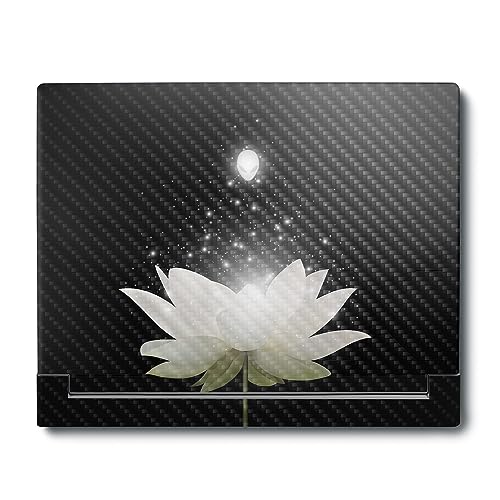 Image of MightySkins Carbon Fiber Skin Compatible With Alienware X16 R1 (2023) Full Wrap Kit - Twilight Lotus | Protective Durable Textured Carbon Fiber Finish | Easy To Apply & Change Styles | Made in the USA