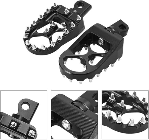 Pédales de moto argentées haute résistance pour YZ125