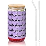 Photo Gallery sdegtho stampa di cervi bicchieri carino con cannuccia di vetro 16oz per birra caffè ghiacciato regalo whisky Photo Gallery sdegtho stampa di cervi bicchieri carino con cannuccia di vetro 16oz per birra caffè ghiacciato regalo whisky