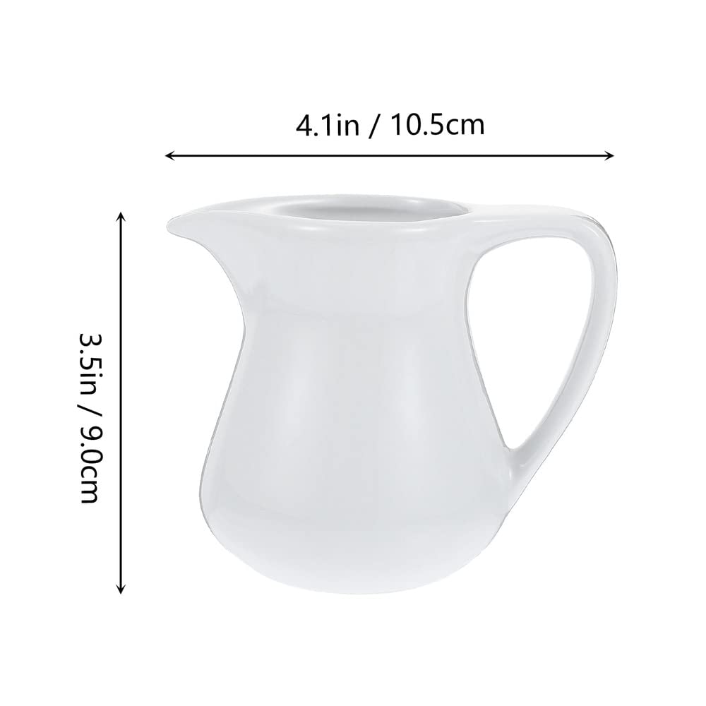 Mały dzbanek na mleko, dzbanek na śmietankę, dzbanek do ubijania, ceramiczny dzbanek na mleko Kubek do spieniania kawy z rączką Dzbanek na sos Ceramiczny kubek na mleko Kubek na śmietankę o ostrych us