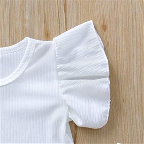 Newborn Infant Baby Girl Solid Ruffle Romper Bodysuit Jumpsuit Casual Clothes One Piece Outfit - Image 5