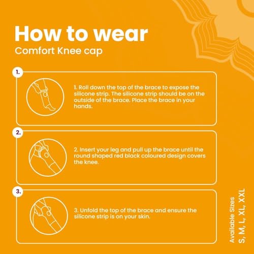 Image of 3D Knee Cap Knitted Compression Knee Sleeve - Breathable Elastic Knee Brace Flexible Knee Support for Men & Women, Free Size