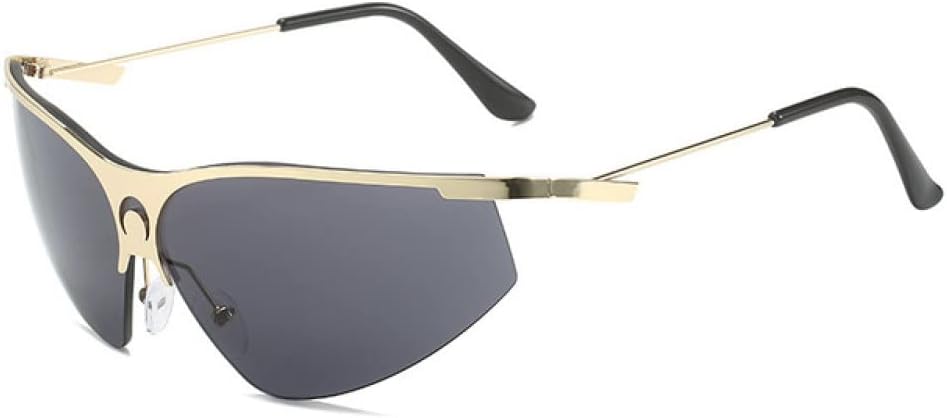 Rimless Half Frame Driving Sunglasses For Women Alloy Uv400 Sun Glasses Men Hip Hop Shades