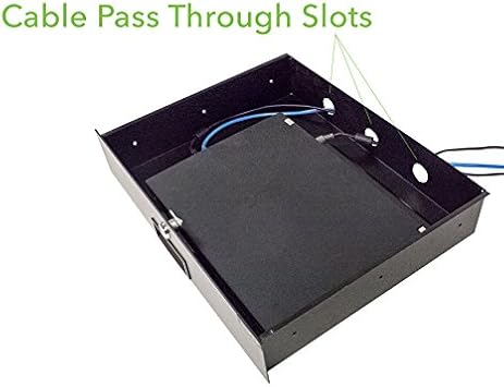 NavePoint Server Cabinet Case 19 Inch Rack Mount DJ Locking Lockable Deep Drawer with Key 4U