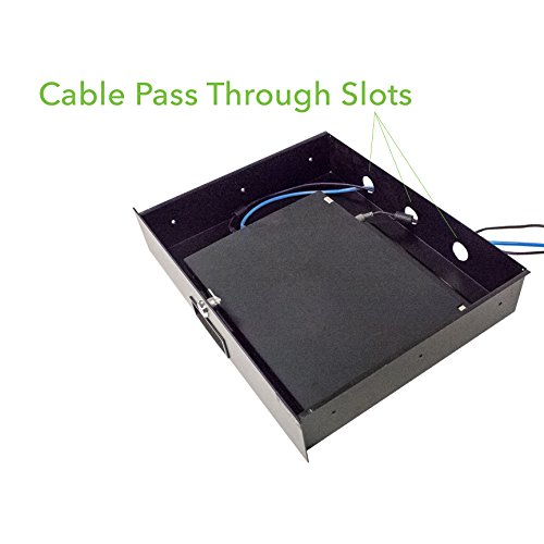 Navepoint Server Cabinet Case 19 Inch Rack Mount Dj Locking Lockable Deep Drawer With Key 4U #TOP4