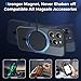 Qasyfanc for iPhone 13 Pro Case with MagSafe, Privacy Screen Protectors X2, [Camera Protection] [15FT Military Drop Protection] Magnetic Translucent Matte Back Shockproof Phone Cover, 6.1", Black