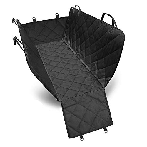 GoolRC Huisdierenmat voor de achterbank, kussen voor honden, mat voor huisdieren, vuilafstotend, met oren en ritssluiting