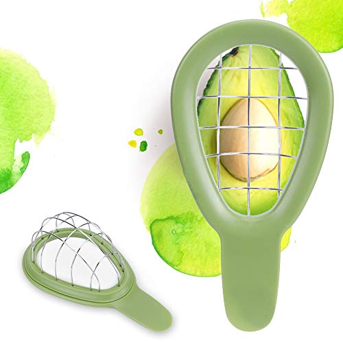 Avocado Cutter Stainless Steel Avocado Divider Fruit Pulp Separator Splitter Cutter Kitchen Tool