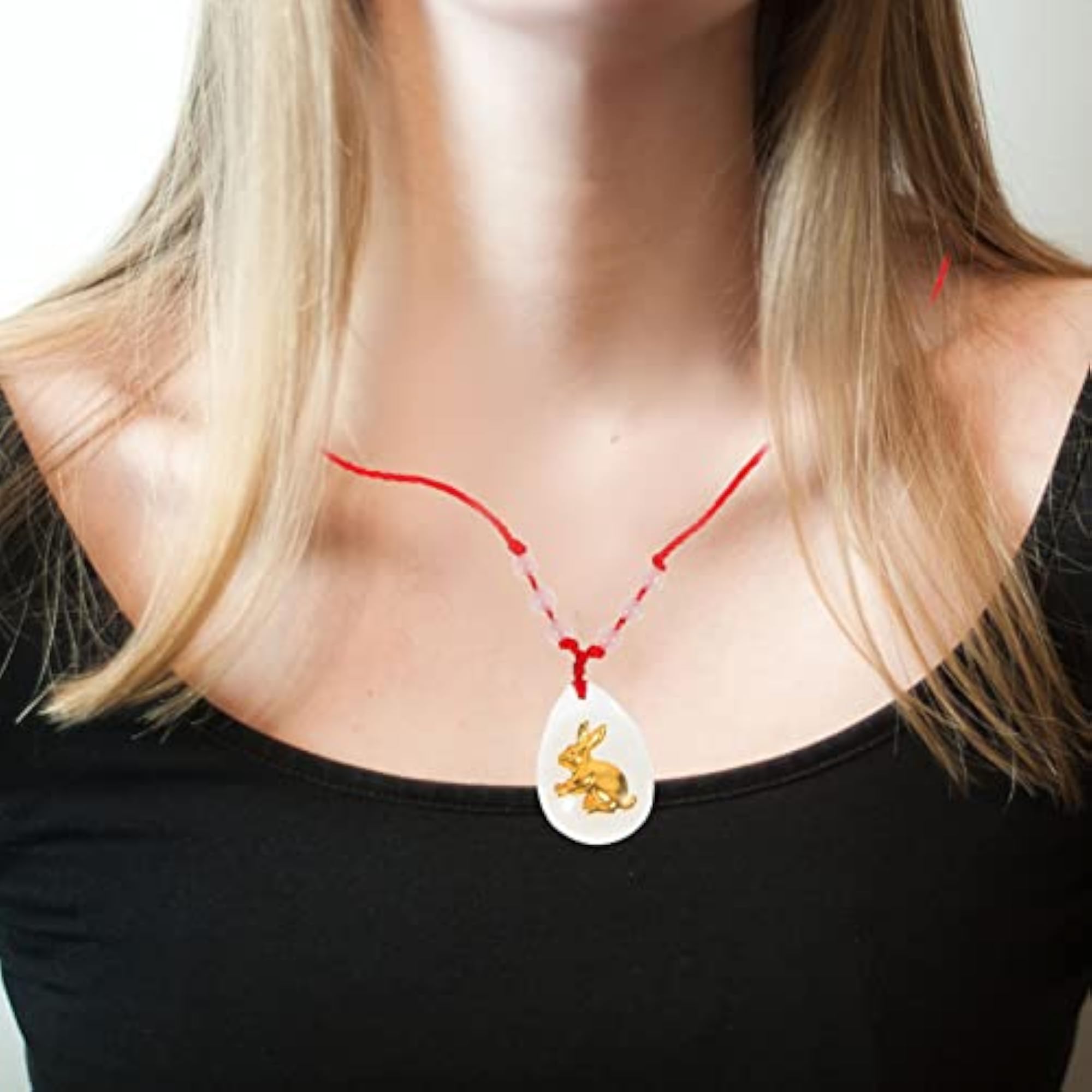 10pc Rabbit Chinese Zodiac Animal Charm Pendant Set