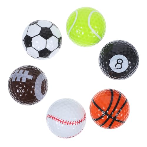 POPETPOP Rubber Golf Balls with Gift Box Compact Golfing Balls for Training and Practice Safe Rubber Material for Adults Backyard Putting and Golf Enthusiasts Random Color