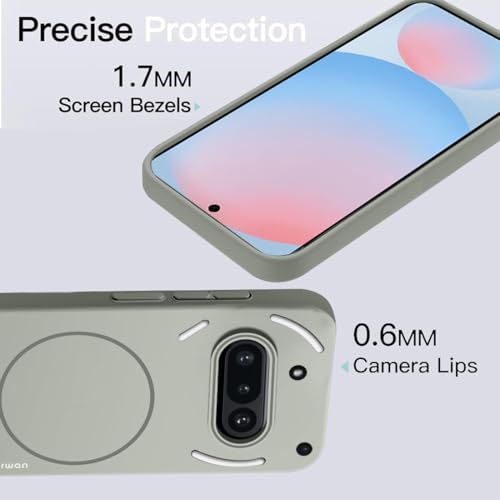 Image of KARWAN️Magnetic Ultra Slim-Fit Back Case Cover for Nothing 3A |Hard PC Case Cover| Ultra-Thin & Light Weight with [Ultra Premium Feel] Case for Nothing 3A (Grey)