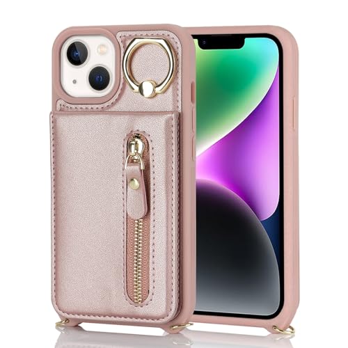 Zouzt for iPhone 13/14 Case with Cord and Card Holde - Image 4