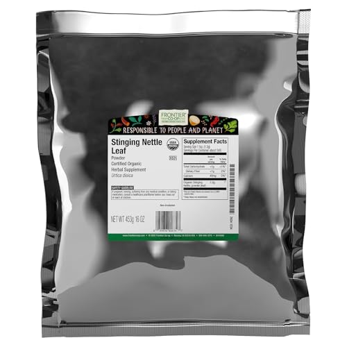 Frontier Co-op Organic Ground Stinging Nettle Leaf, Dried Nettle Leaf Powder, Kosher | 16 Ounce (Pack of 1) image 2