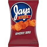 Jays Ridges Potato Chips, Smoky BBQ, 10 Oz Bag