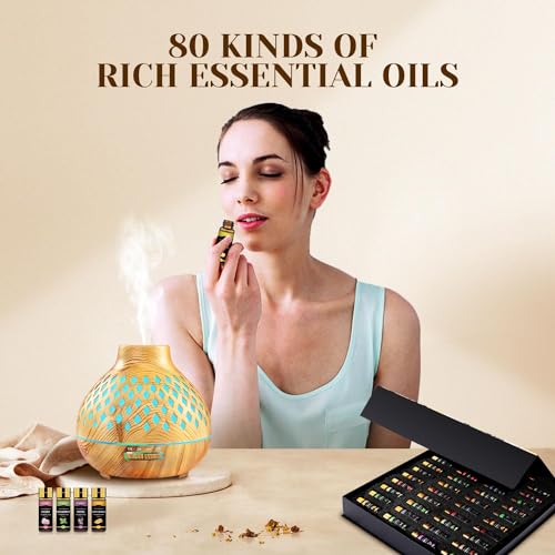 Aeshory Essential Oil Set 80 Pcs- Natural Essential Oils Kit-Perfect For Diffuser thumb #2