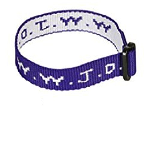 wwjd Purple Woven Cloth Bracelet