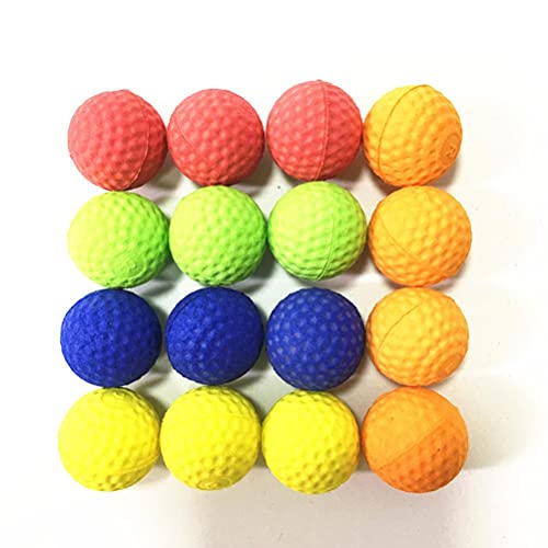 Maedack 100 peças de bolas de espuma macia de 2,5 cm, pacote de refil de bolas de espuma de substitu