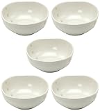 美濃焼 小鉢 ミニボウル 皿 5個セット ドット 白 約直径12.4×高さ5.5cm 食器セット 陶器 電子レンジ 食洗機対応 日本製 145934(5)