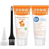 ZDBB Lebensmittelechtes Schmierfett für Kitchen-Mixer NSF H1 Schmiermittel für Gastronomiegeräte Kaffeemaschinenfett für Softeismaschinen Joghurt-Eismaschinen, 1 oz 2er-Pack