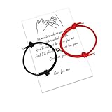 Design du bracelet : Lot de 2 bracelets magnétiques délicats avec clochette, qui s’attirent lorsque vous vous rapprochez. Pour les couples. Quelle que soit la distance de notre relation, lorsque vous portez des bracelets magnétiques, vous pouvez vous souvenir des promesses et de l'amour profond, lorsque vous regardez ce bracelet en corde et le message spécial que vous avez envoyé.