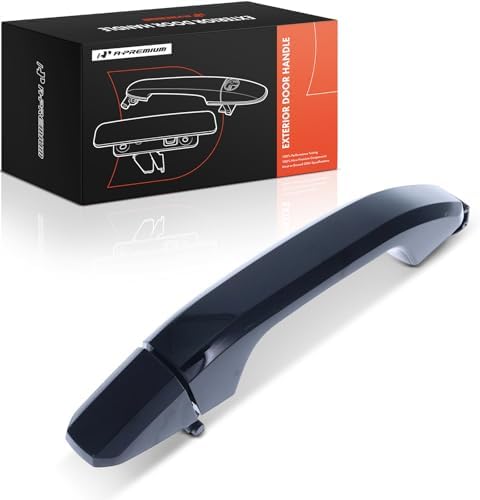 A-Premium Front Passenger Painted Exterior Door Handle Compatible with Chevrolet & GMC - Silverado/Sierra 1500 2014-2018, 2500 3500 4500 HD Tahoe Suburban Yukon, Without Passive Entry, Black (GBA)